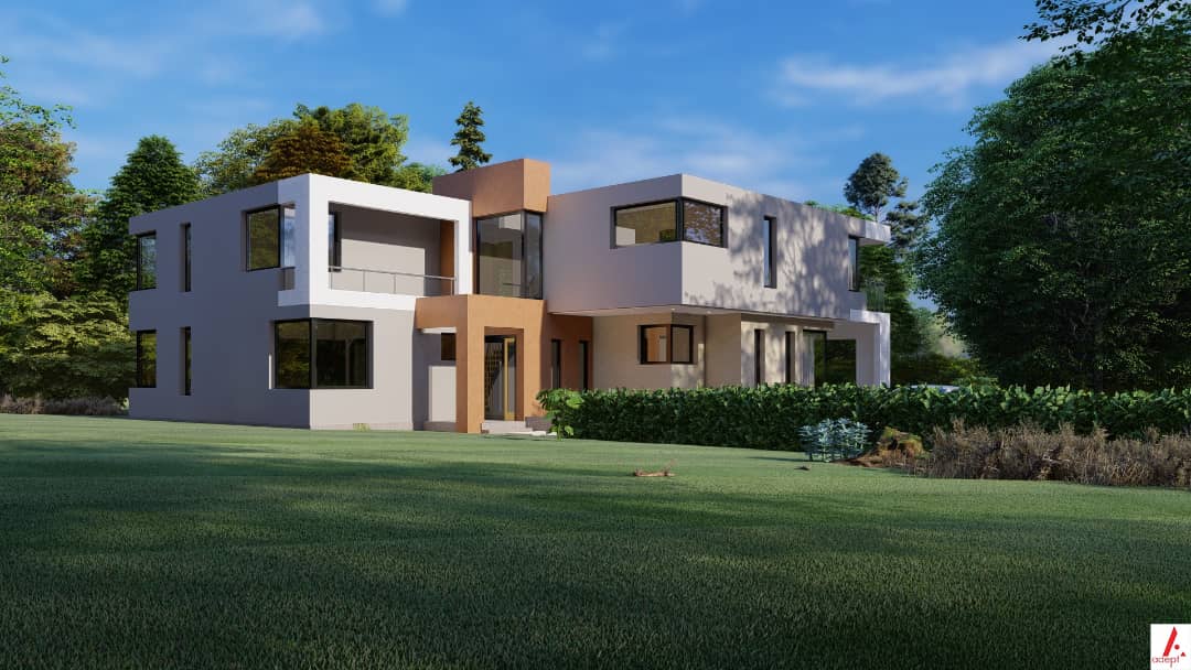 adept_c's tweet photo. "Simplicity carried to an extreme becomes elegance"~John Franklin.
Proposed 4 bedroom mansion @ Karen 
Features: Double volume Sunken lounge,open plan kitchen with a pantry and an adjacent private dining room, family room,library,all bedrooms ensuite. #Visualization https://t.co/ZMT0Xu8SCv