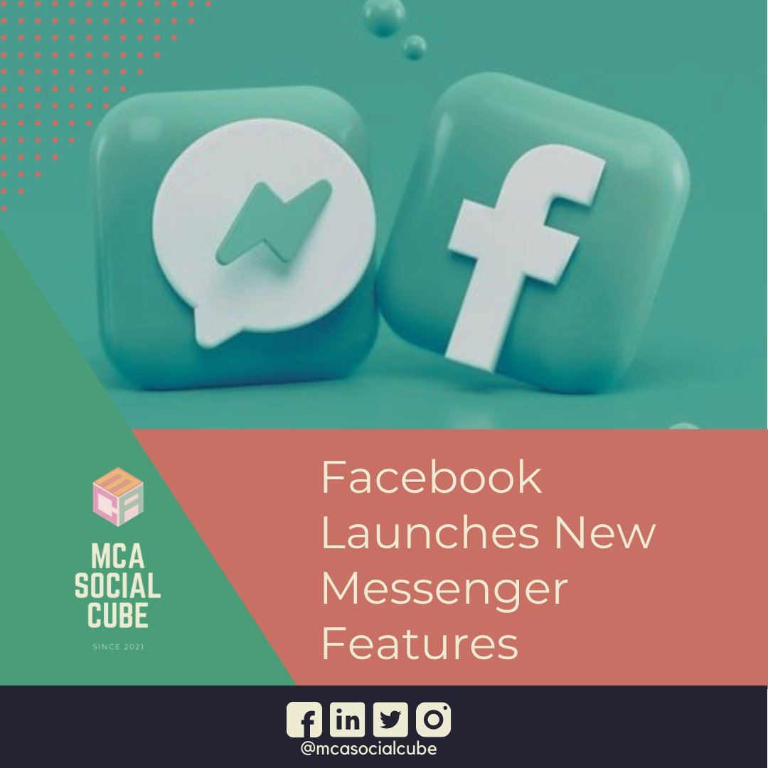 mcasocialcube's tweet photo. 🔥 A Messenger Ads allows advertisers to choose "all messaging platforms"
🔥 Instagram brands and creators will be able to add a click-to-chat button 
🔥 A new Page CTA button called "Quote Request"

Read more: https://t.co/6CYt9HJHAS

#mcasocialcube #socialmediatips https://t.co/lZp1STPEbz