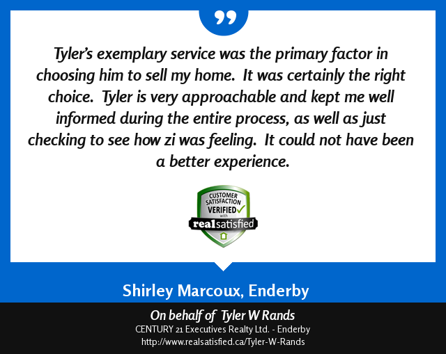 This recommendation certainly has put me in a good mood! realsatisfied.ca/Tyler-W-Rands via <a href="/realsatisfied/">RealSatisfied</a>