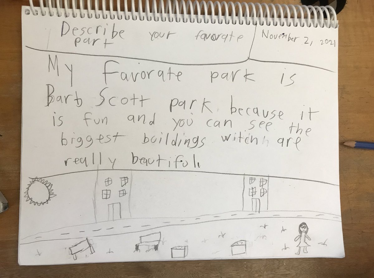 PalsClass's tweet image. Today we investigated Calgary’s park spaces. 
Did you know: When new communities are built, 10% must be dedicated to park spaces!
Because much of Calgary’s downtown infrastructure was built prior to this mandate, only 3% of downtown is dedicated to park space. #2School