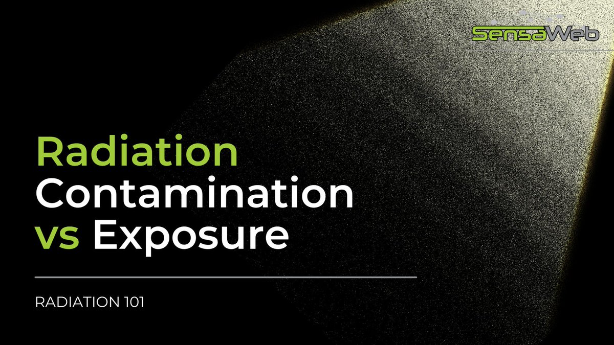 sensa_web's tweet image. #Radiation101: Contamination vs. Exposure☢️

What should you do in case of contamination?

#SensaWeb #Radiation #RadiationMonitor #RadiationProtection #Healthcare #Safety #Security
