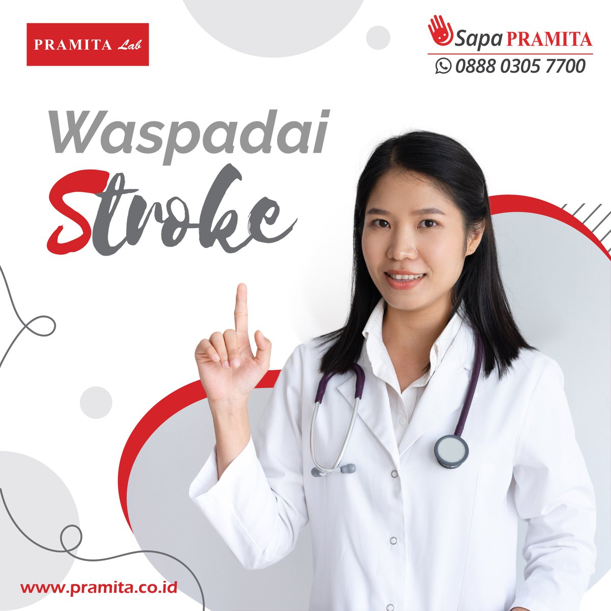 pramitalab_id's tweet photo. Stroke adalah kondisi ketika pasokan darah ke otak terganggu atau berkurang akibat penyumbatan...
https://t.co/K3haGlTEJp
#BeHealthy #BeHappy #Sehat #Kesehatan #stroke #LaboratoriumKlinikPramita #PramitaLab #Pramita #34TahunPramitaLab #ProudlyServingYou #HealthIsFun https://t.co/SeDcWsdnvB