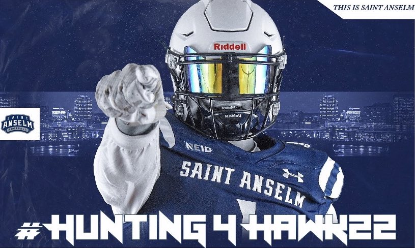 PRobertson67's tweet photo. After a great talk with @STAHawksFB I’m blessed to say I’ve received a D2 offer from Saint Anselm University! Thank you @CoachJoeAdam for the great opportunity! #ALLGAS🔵⚪️ https://t.co/X7eqlgp6XH