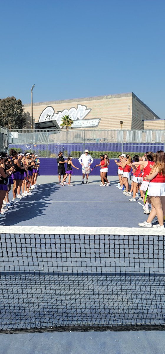 Lady Tennis Cougars defeat Burroughs/Burbank 13-5 in CIF Wild Card - facing off against Redlands in Redlands tomorrow in the first round of CIF - Go Cougars! <a href="/RanchoHSCougars/">Principal Aikens</a> <a href="/sports_rchs/">RCHS Sports</a> <a href="/Berwick_RCHS/">Dr. Berwick</a> @RCHSAchievement <a href="/RchsStore/">RCHS Student Store</a>
