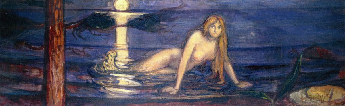 artistmunch's tweet photo. The Lady from the sea, 1896 #impressionism #munch https://t.co/tu1D4qOn5C