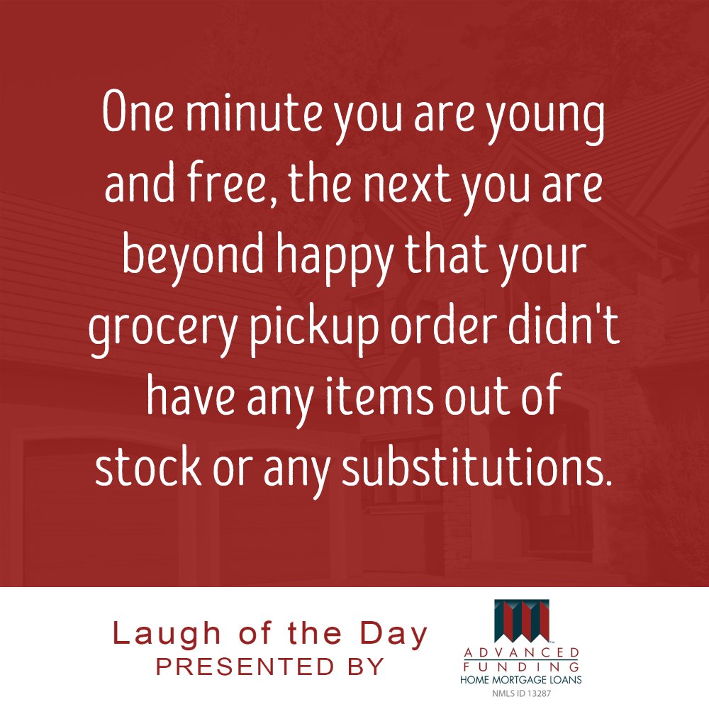 It's the best feeling ever! 😆 

#AdvancedFunding #Humor #NoSubstitutions #GroceryPickup