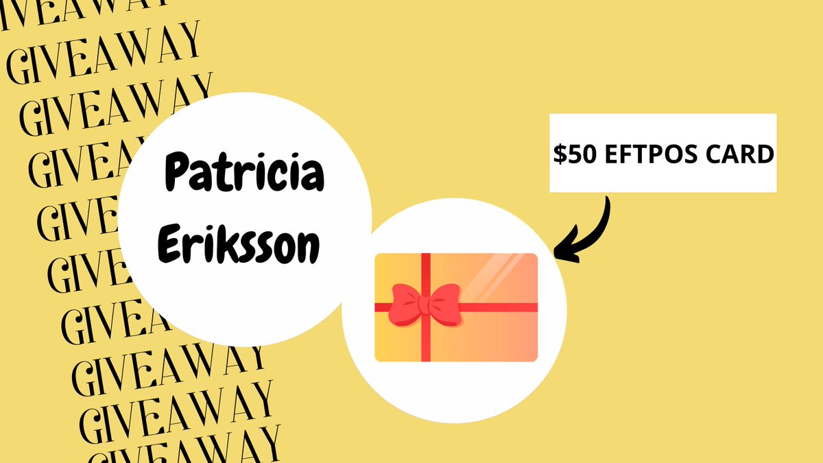 StartupEducate's tweet photo. GIVEAWAY WINNER! 👀 Congratulations to PATRICIA ERIKSSON 🎉 You have won yourself a $50 EFTPOS CARD! 

#startupbusiness #bbk21 #giveaway #winner https://t.co/PTAP33sJJM