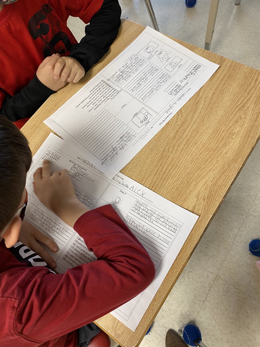 kcookclass's tweet photo. Today S’s read each other their procedural writing pieces. Then they they gave each other some great feedback based on our success criteria and our personal writing goals! ✏️ #peerassessment @OrchardParkPS @OrchardParkGr3 @SCDSBLiteracy https://t.co/pNXtnY7Tbe