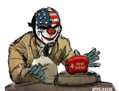 confirmed_deer's tweet photo. @usedtoyou_ Ah I see…. Dallas from Payday https://t.co/H9WJ9a7otx