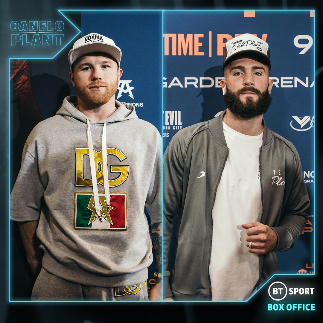 boxingontnt's tweet photo. Both @Canelo and @SweetHandsPlant have arrived in Las Vegas and we are now just days away! 😤

#CaneloPlant | Saturday | BT Sport Box Office https://t.co/OVJ2psTVNP
