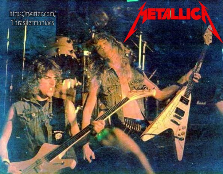 Ron McGovney &amp; James Hetfield 
Metallica circa 1982

#Metallica #thrashmetal #oldschool #80s #RonMcGovney