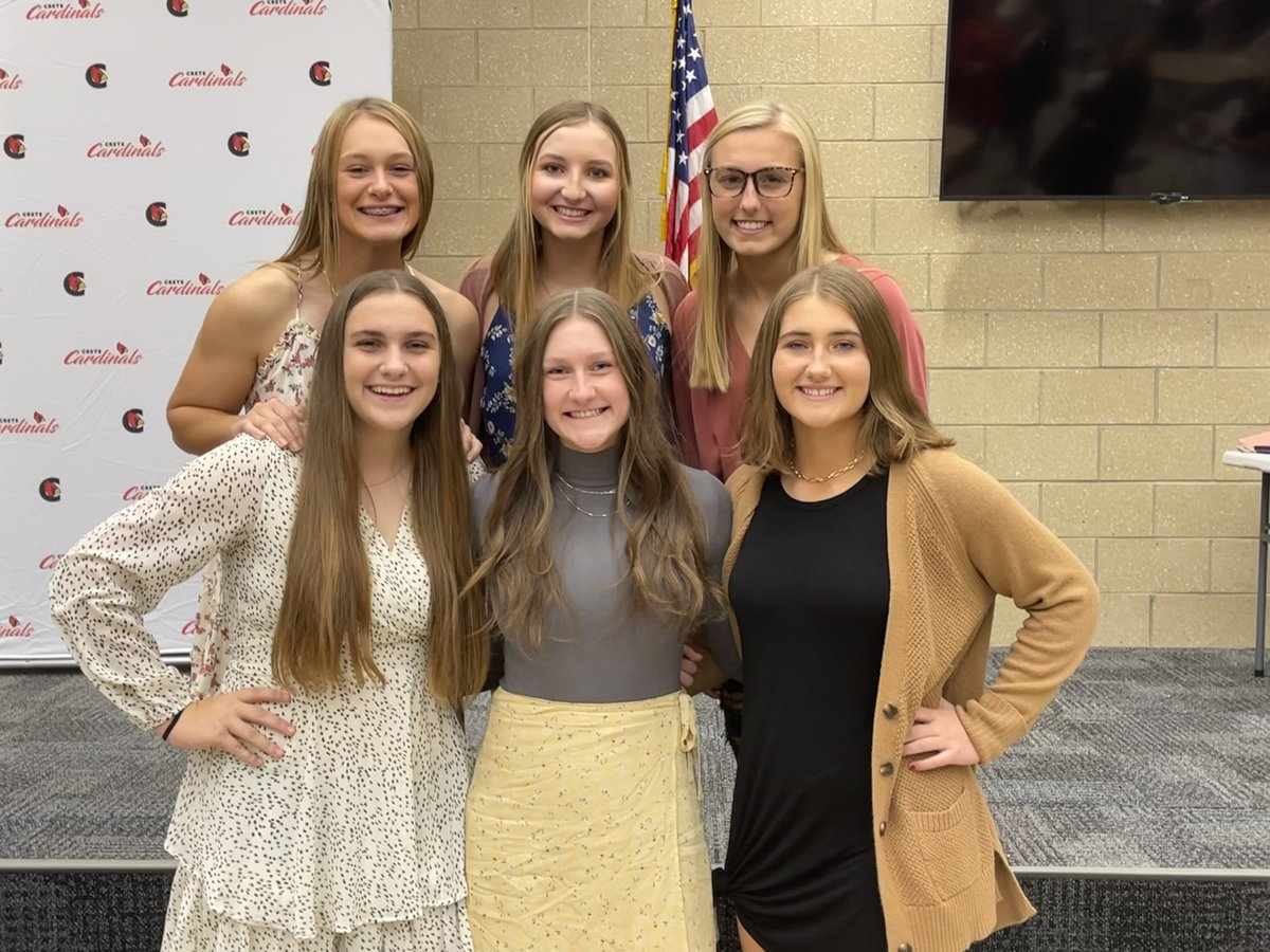 All Conference! <a href="/WendtKaitlyn/">Kaitlyn Wendt</a>  1st Team, <a href="/MackSteuer/">Mack Steuer</a> 2nd team, <a href="/Jcoe_6/">Jordyn Coe</a> 3rd team and Honorable Mention <a href="/rileybschmidt/">Riley Schmidt</a> <a href="/AshayaSteele17/">Ashaya Steele</a> @HenningKarlee