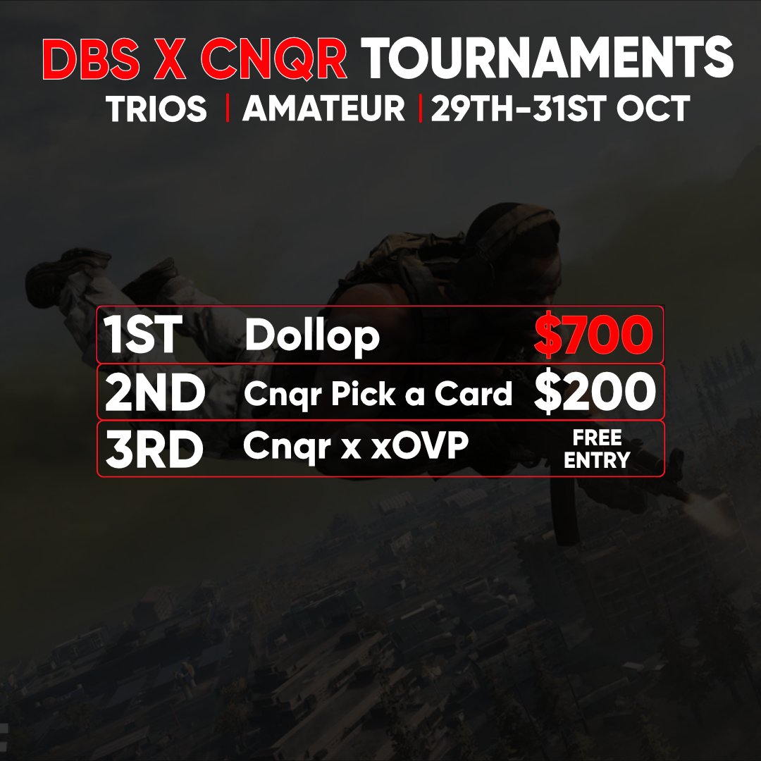 DbsTournaments's tweet photo. Congratulations to all the winners of last weekends Trio Kill Race. Huge thanks to everyone who played, a lot of demon teams coming out of the shadows, some spicy competition🌶️👏
Stay tuned for the news on our next tournament, You won't want to miss this one!!👀🏆 https://t.co/X08b8pgxCd