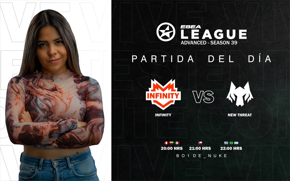 sslstudiogg's tweet photo. ¡Partidas del día! 🔥
Arrancamos con la cobertura de la LIGA ESEA S39, a continuación, les dejamos las partidas programadas para el día de hoy, y los talentos encargados de la jornada. 
- @InFinitye_sport vs New Threat
- @supremacyggo vs Last Picks
🎙  @AndreXOXD y @heavenpurr https://t.co/YttWaeIqu3