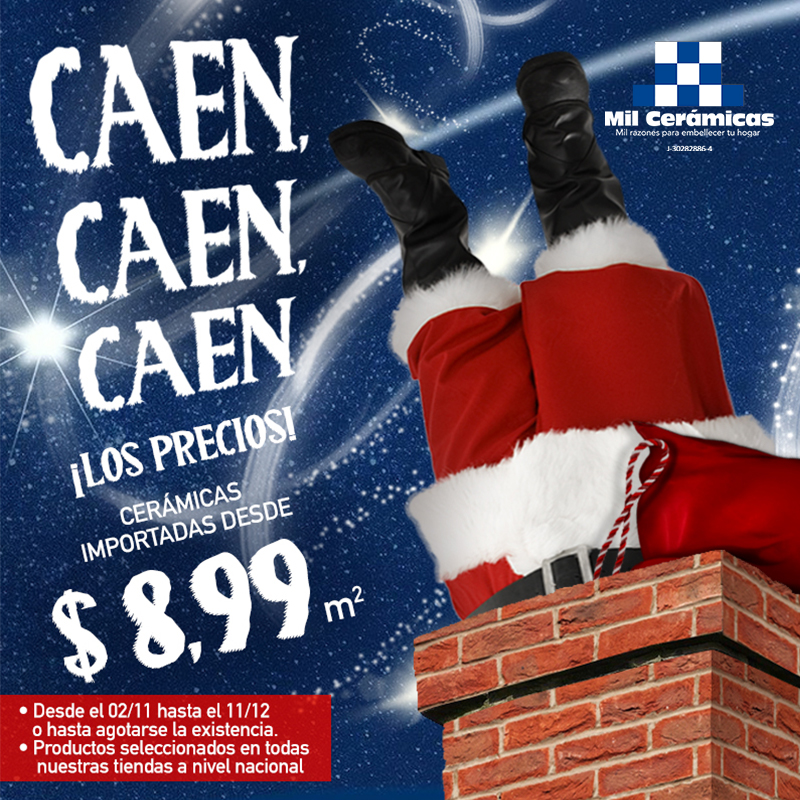 ¡Caen, caen, caen los #Precios! Aprovecha nuestra última #Promo para cerrar este año, con cerámicas importadas desde $8,99. Vigente hasta el 11/12/2021 o hasta agotar existencias. #Promoción en productos seleccionados disponible en todas nuestras tiendas. #MilCerámicas #Venezuela