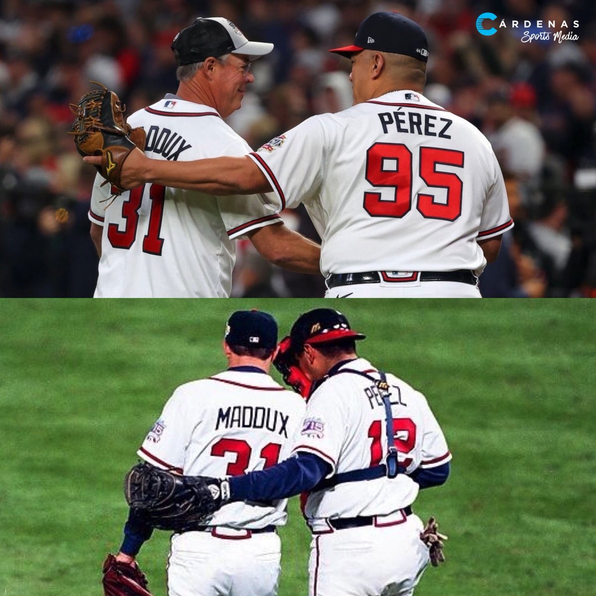CardenasSportsM's tweet photo. Como en los viejos tiempos @Eperez1212 @gregmaddux https://t.co/CtYIVrZfco