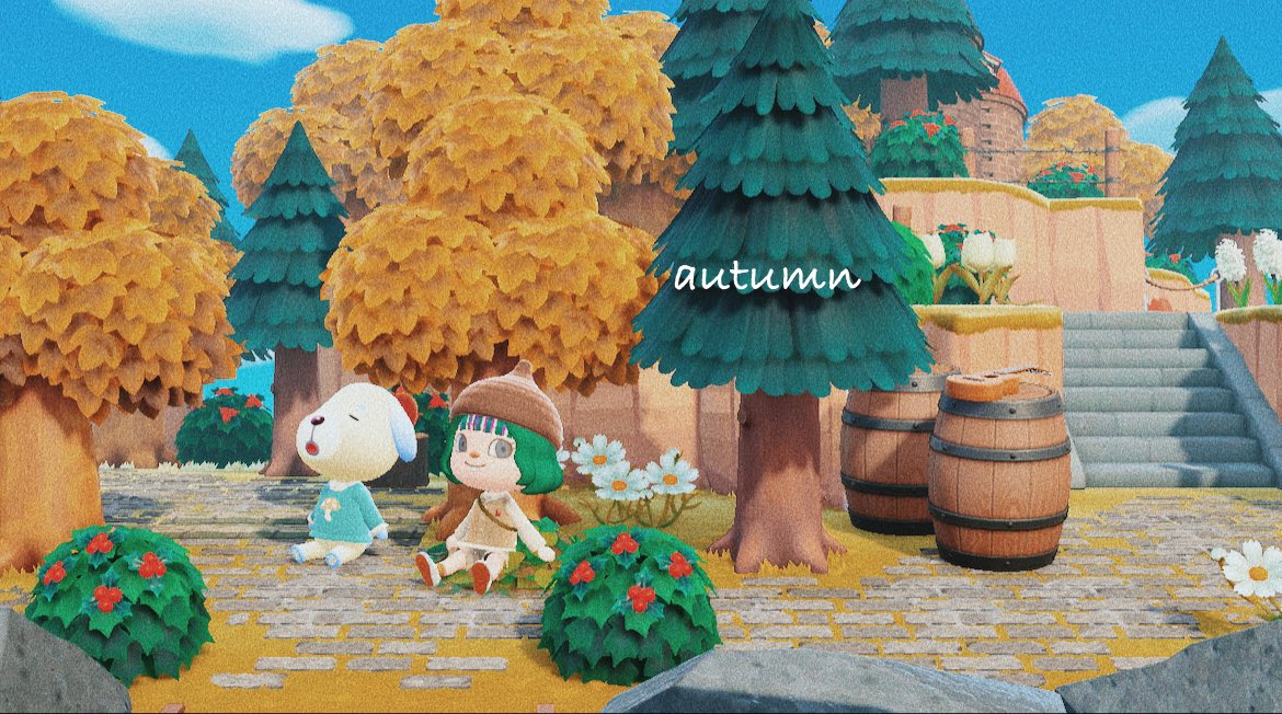 g_____sugar's tweet photo. 秋ですね🍁🍂🍄🌰
#どうぶつの森 #あつまれどうぶつの森 #ACNH https://t.co/tndf8mgsdu