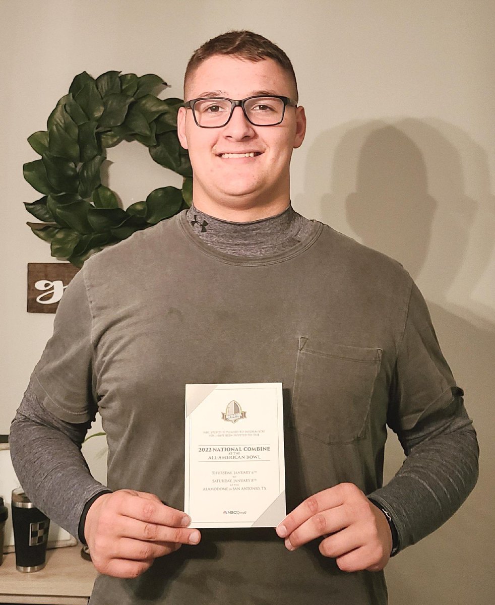 I am excited and blessed to say that I have been invited to attend the 2022 National Combine at the All American Bowl.  I am looking forward to working hard and competing.