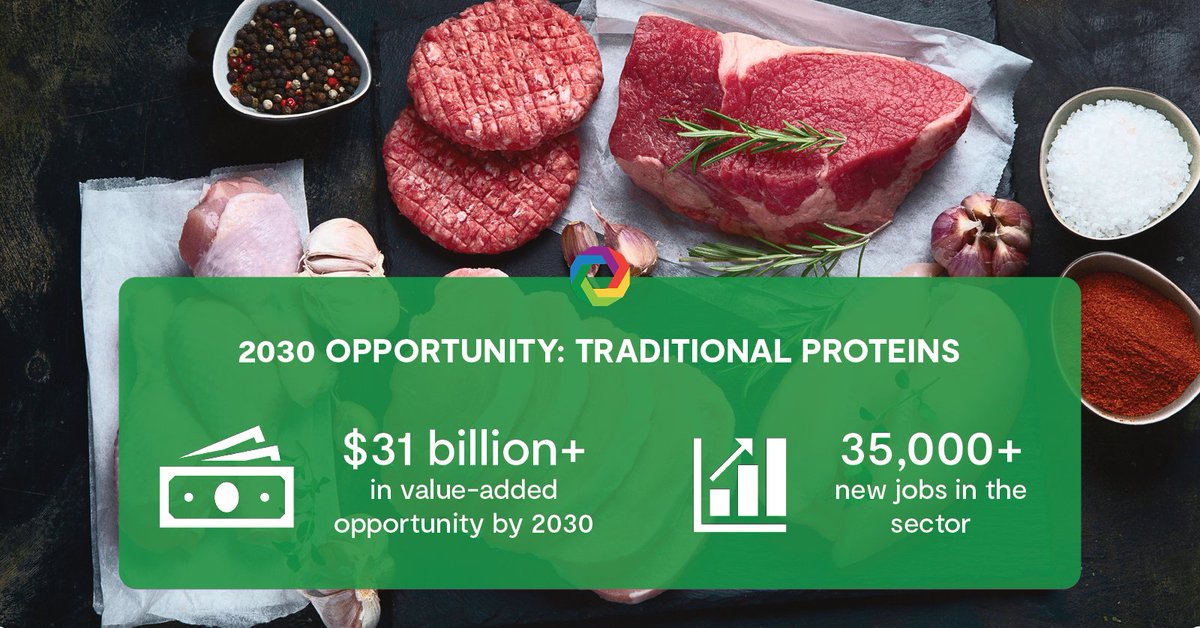FialAustralia's tweet photo. $31 billion in value-add potential is set to be unlocked by the traditional protein sector by 2030. Research by FIAL, indicates that traditional proteins will have an average annual growth rate of 4 per cent due to a steady growth in the #consumerclass.
https://t.co/gQqNYNr7ao https://t.co/ppiNFGRHjv