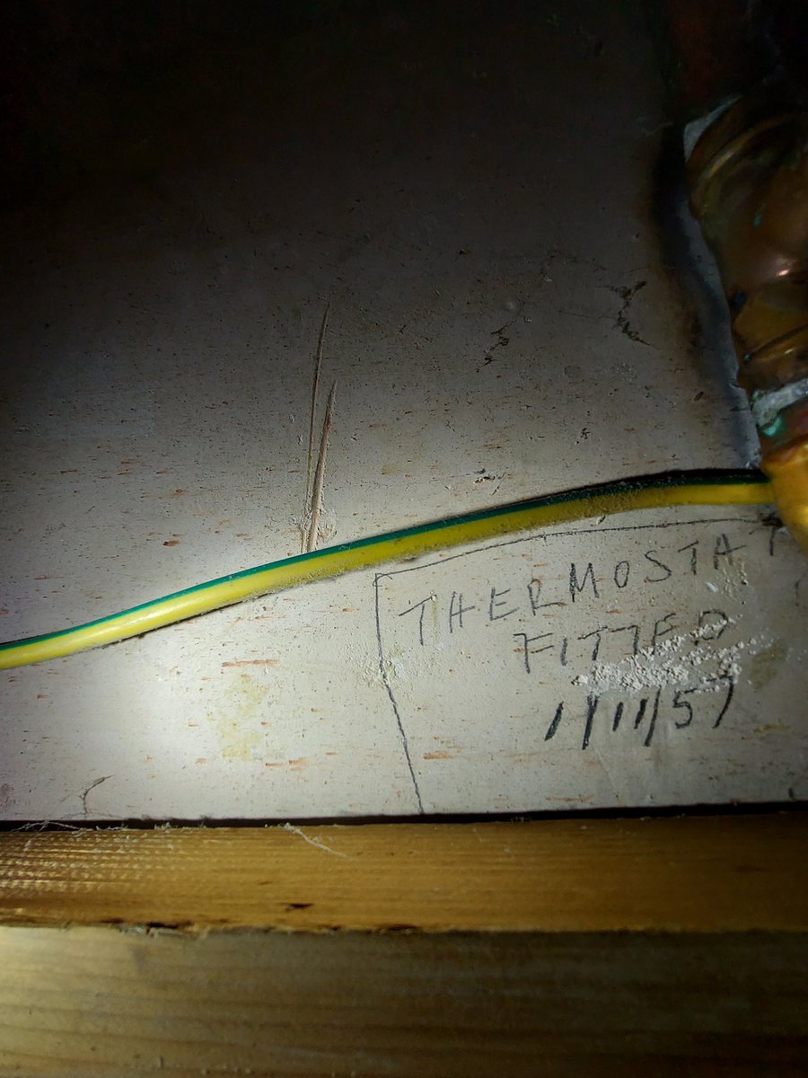 Spotted today new immersion thermostat fitted 1st November 1957 🤙🏼