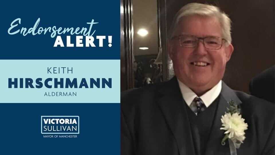 Keith, I am so fortunate to have your support in my campaign to be the next Mayor of Manchester.

I thank you again for your support, and I look forward to working with you once I'm elected!

#MHT #nhpolitics