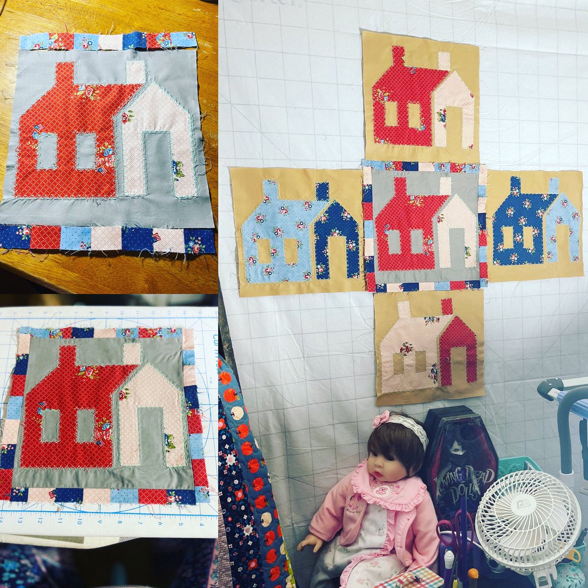 mamagshouse's tweet photo. #accuquilt #accuquiltgobig #accuquiltbuilt #accuquiltschoolhousedie #scrapbusting People ask what I do with the #accuquilt scraps. The #sashing was #made with the #windows #scraps. https://t.co/W53jnsW1Z4