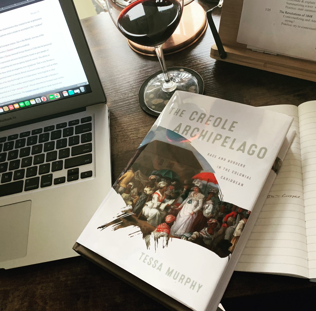 Trevor_E_Bryant's tweet photo. New book time! So excited to read @Murphytes new book. Just wish I had a French wine on hand to pair with it. #phdlife #vinophile #disswriting https://t.co/5860AeSNoM