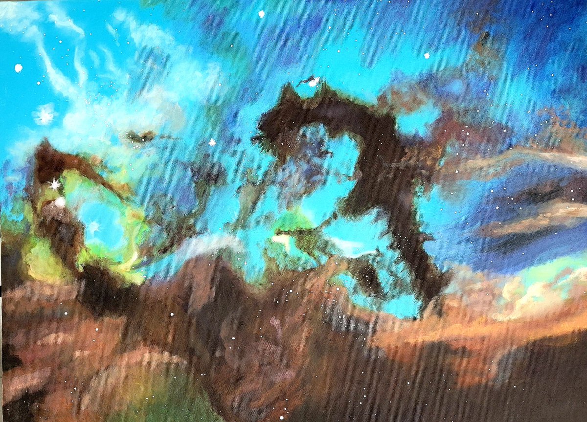 jesuschust's tweet photo. Hace mucho tiempo en una galaxia muy, muy lejana...
Nueva obra, óleo sobre lienzo
#pintura #paintig https://t.co/naLHy7sEUn