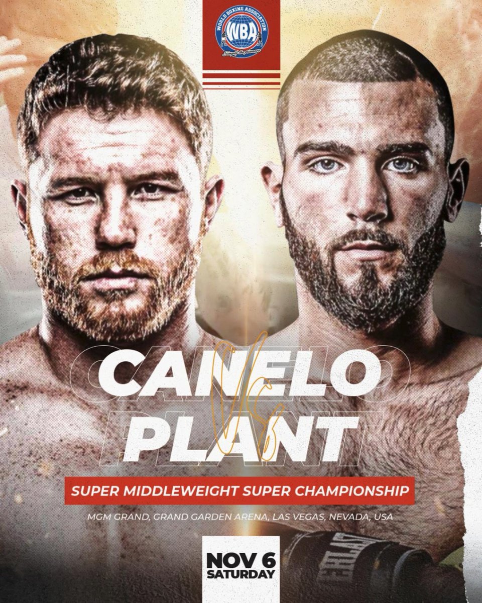 WBABoxing's tweet photo. Fight week: Canelo-Plant for the undisputed super middleweight title

Link 📰: https://t.co/BR5Lk1HHvP https://t.co/9DYyOuipnl