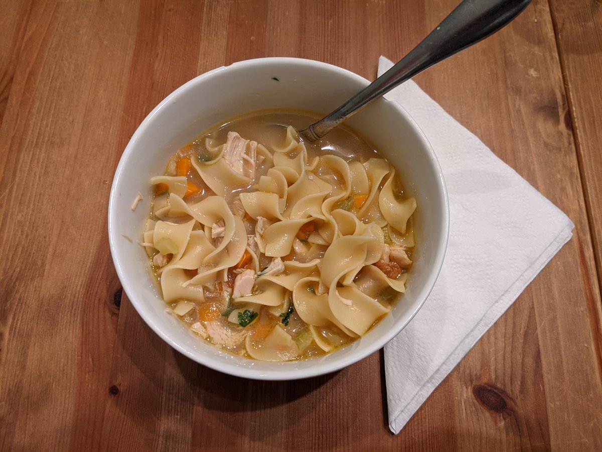 markjarzynski's tweet photo. Perfect day for homemade chicken noodle soup. https://t.co/OYks4dMIqg