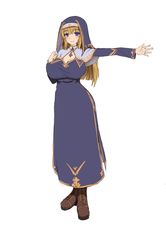 シスターさん全体図
服装もうちょい変えるかもですが(*'ω`*) 