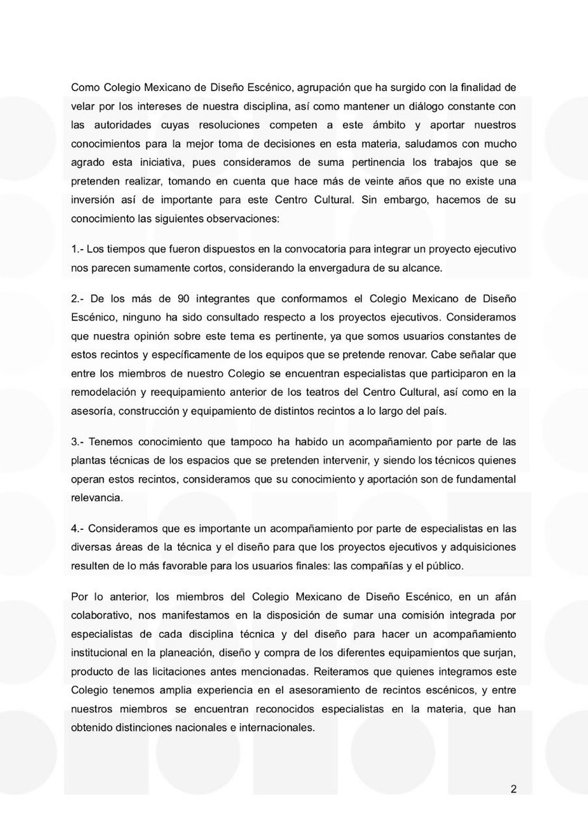 Colegio Mexicano de Diseño Escénico tweet media