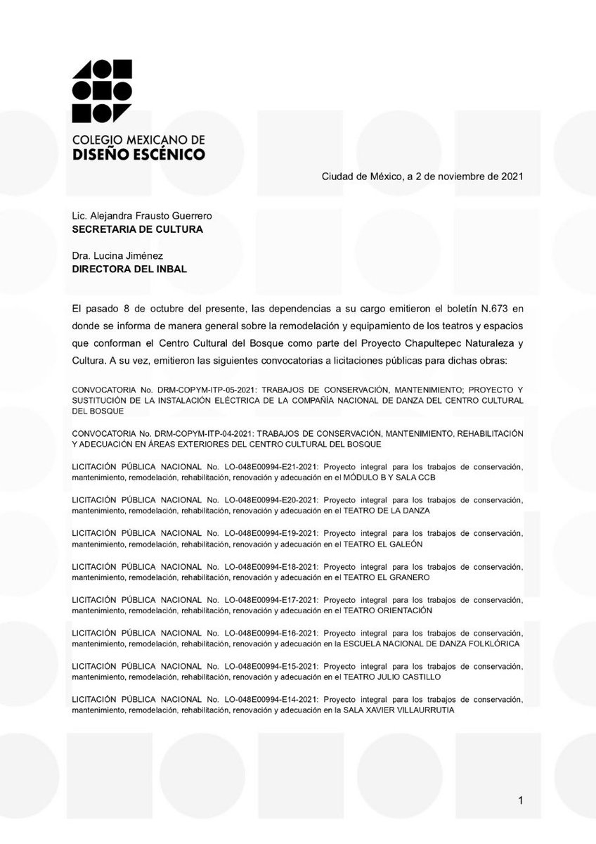 Colegio Mexicano de Diseño Escénico tweet media