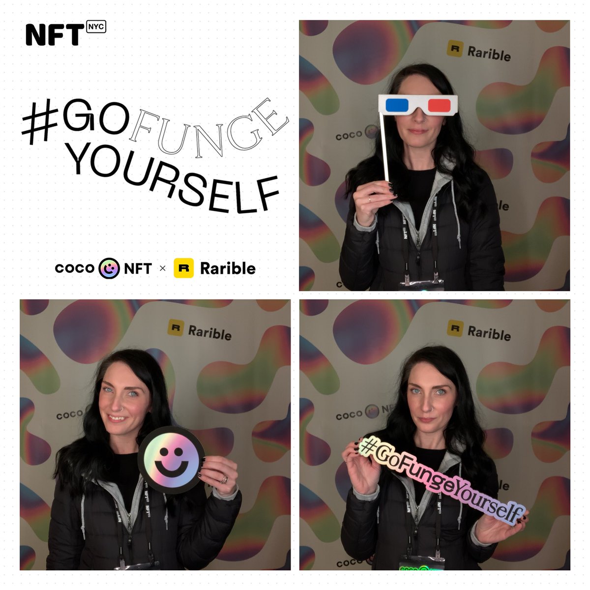 fireworkpb's tweet photo. @fireworkpb + @cocoNFT &amp; @rarible at #NFTNYC https://t.co/iGO0JHVXuK