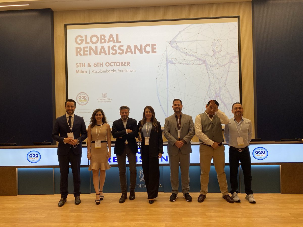 mfernandezilard's tweet photo. Gran Honor, haber acompañado y representado, a los Jóvenes Empresario de Iberoamérica en la Cumbre Empresarial del G20 previa a la Política del G20, celebrada durante el mes de Octubre en Italia.

@FIJEmpresarios @YESforEurope @AJEUruguay  @CEAJE @SoyCoparmex @Acute_Talent https://t.co/7nvvED1cYC