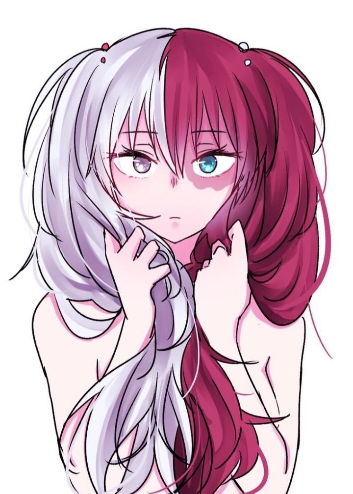 RedNWhiteHero's tweet photo. Name: Shoko Todoroki
Gender: Female (She/They)
Quirk: Half Cold Half Hot
Hero Name: Shoko https://t.co/1dfV0ZBsx5