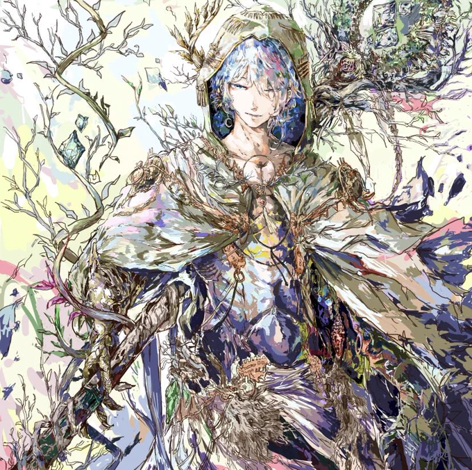 これはだいぶ前に色塗り断念した絵
#絵描きさんと繋がりたい 
#秋の創作クラスタフォロー祭り 