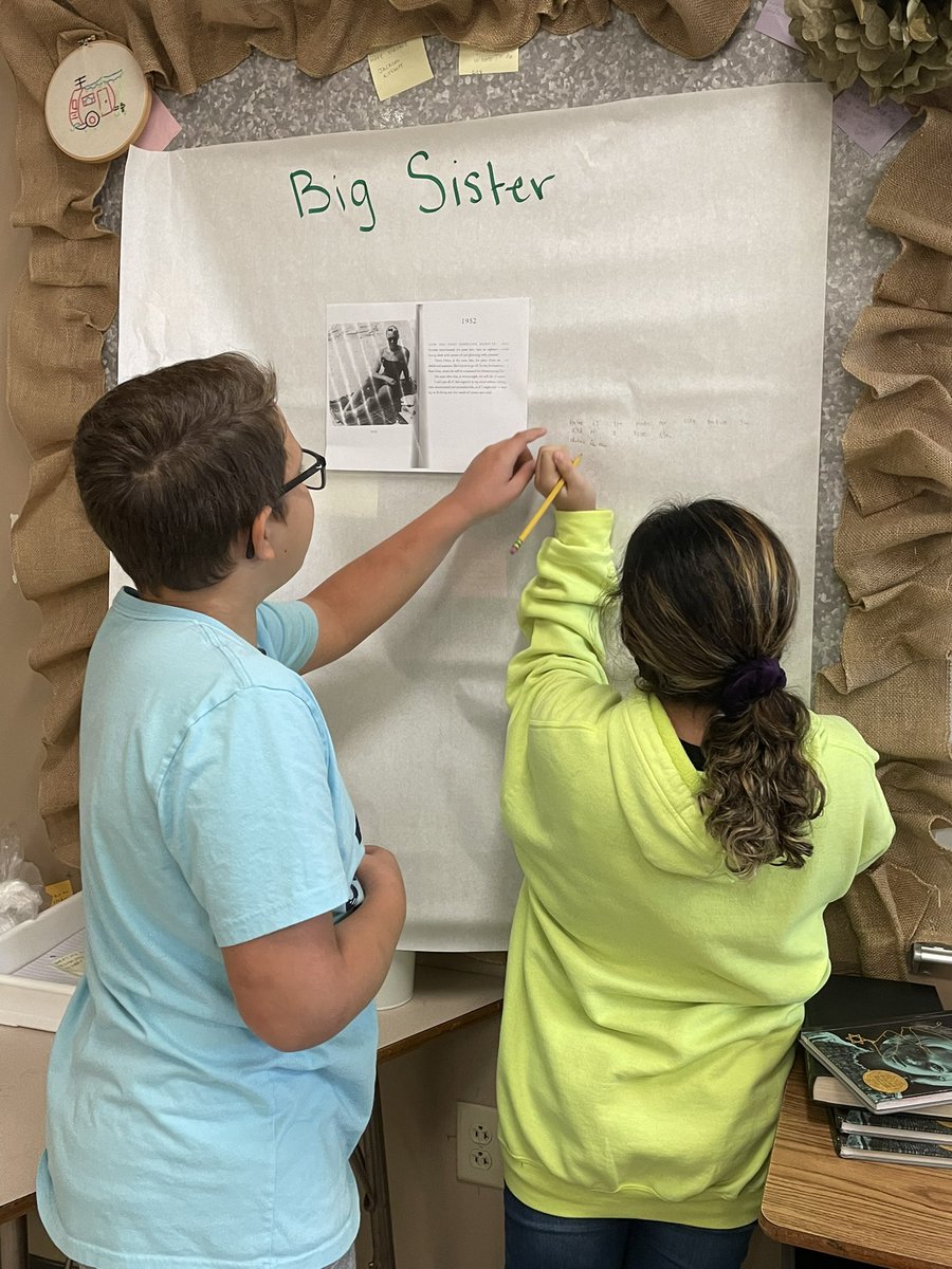 Mrs_Dumboski's tweet photo. Looking for the the voices of Number the Stars in the real life of the authors #readersareleaders #sixthgrade #1heart1seguin #jbmsisbold https://t.co/Th7up79aYA