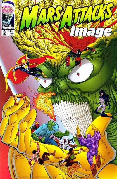 Mar_sel7's tweet image. así que comenzamos con el primer crossover que hiso con la tercera editorial mas conicidad de comic que el universo de image comic con los dos comic que se hicieron mars attacks image y mars attacks savege dragon.#comic #Mars #Image