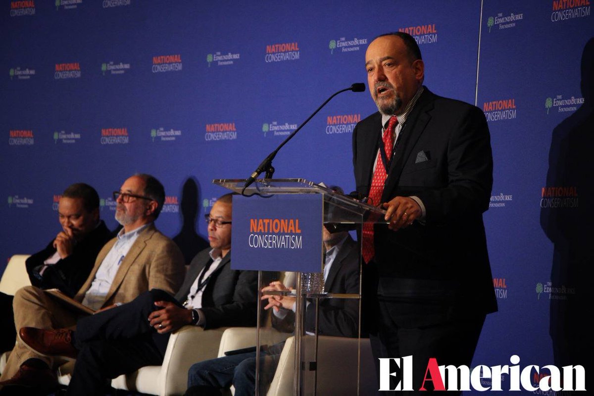 Voz_US's tweet photo. 🎙️#NatCon | @Gundisalvus at @NatConTalk: “When you give money to #BLM you’re not giving it to a beautiful concept (...) you’re giving it to an organization (...) that will sink everyone”

#NationalConservatism2021 #NationalConservativeConference https://t.co/bUn4cycnz2