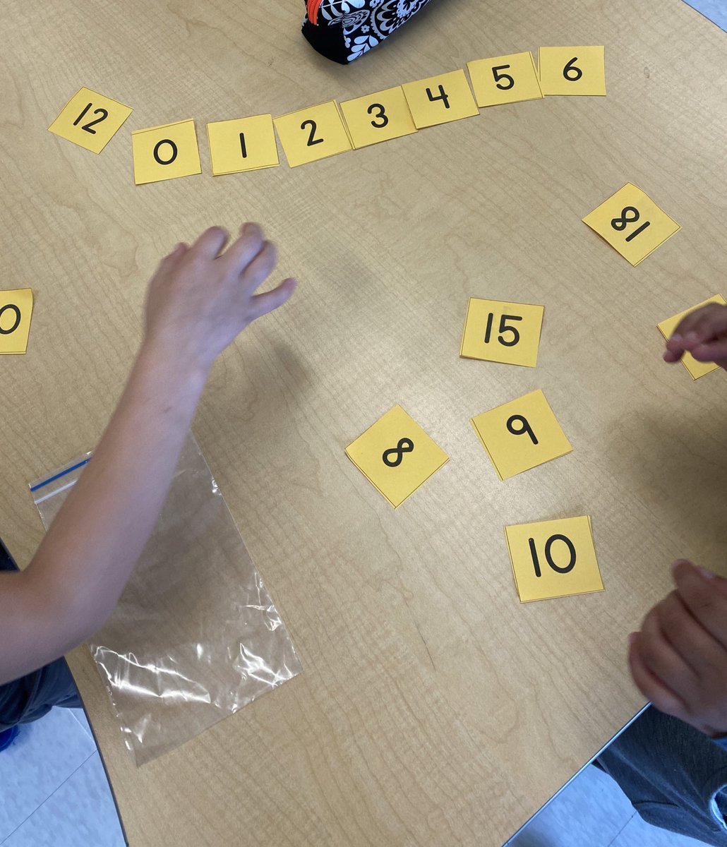 MsJOrofiamma's tweet photo. Today in math we began learning about ordering numbers. We ordered them from least to greatest and some of us challenged ourselves to go from greatest to least! #mathisfun #counting #orderingnumbers https://t.co/CxJte5HGEN