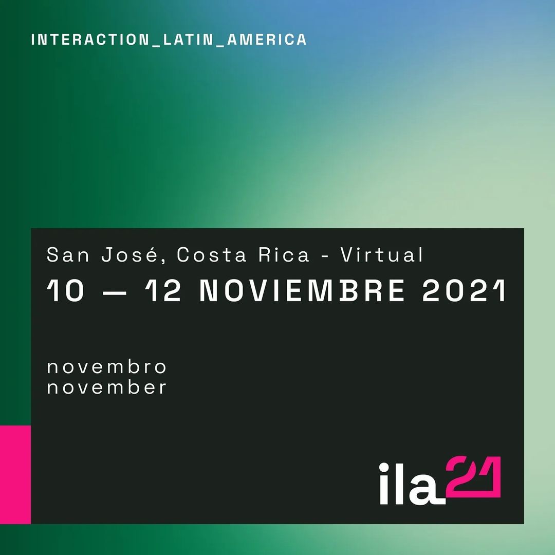 ¡Quedan 7 días para ILA21! 🎉💥
Si no has comprado tu entrada, aún estás a tiempo. 
Revisa el programa del evento y disfrutemos juntos en el primer ILA virtual 💃
#ixdascl #ila21

ila21.ixda.org/programa