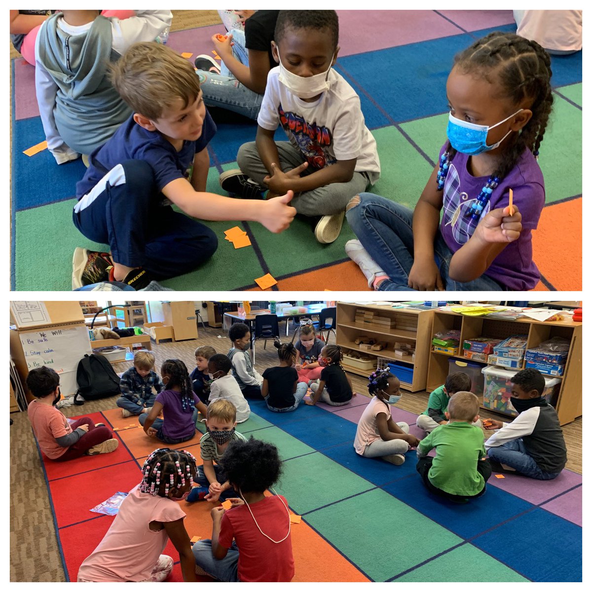 LESKakaras's tweet photo. #ChooseAChip gets Math-y! Choose, tell how many, check for consensus, celebrate! #Kindergarten @LeaphartElem @KaganOnline https://t.co/huPSnWYDr1