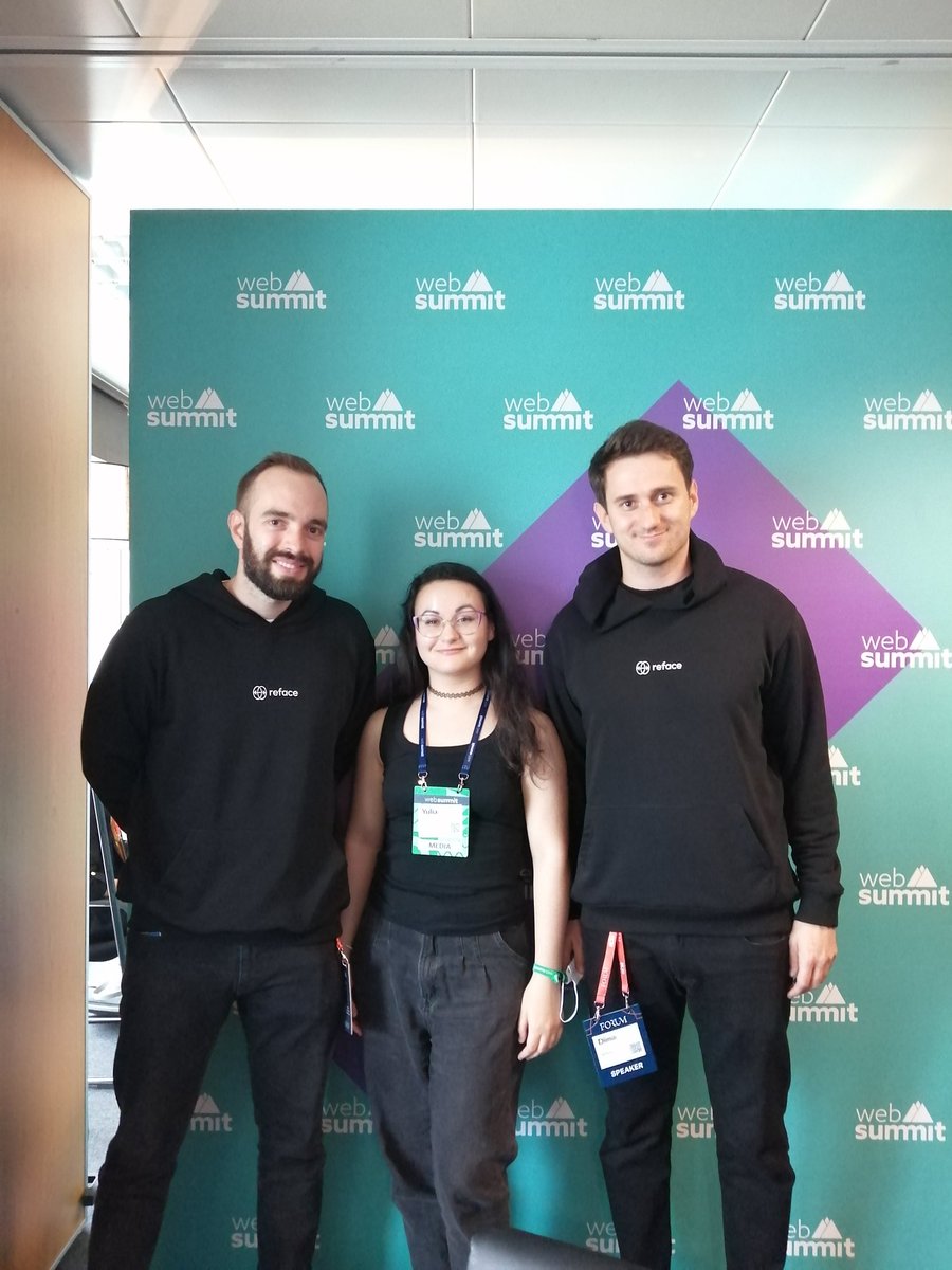 lumosmassimo's tweet image. Big thanks to senior memologists and co-founders @dmitrshvets and @altsyk from @reface_app for the interview! Memify everything!🤪 #WebSummit2021