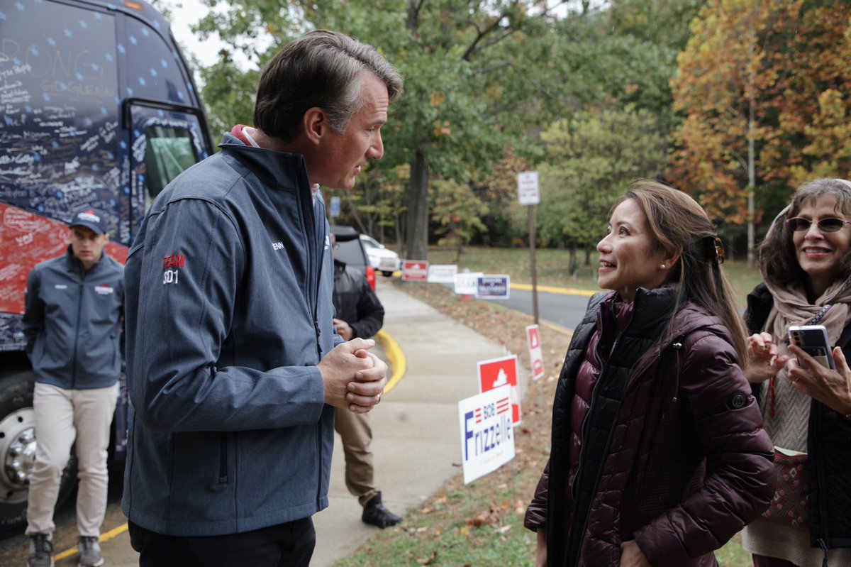🚨 ONE HOUR LEFT TO VOTE! It’s not too late, head to the polls and get in line to bring a new day to Virginia #WinWithGlenn