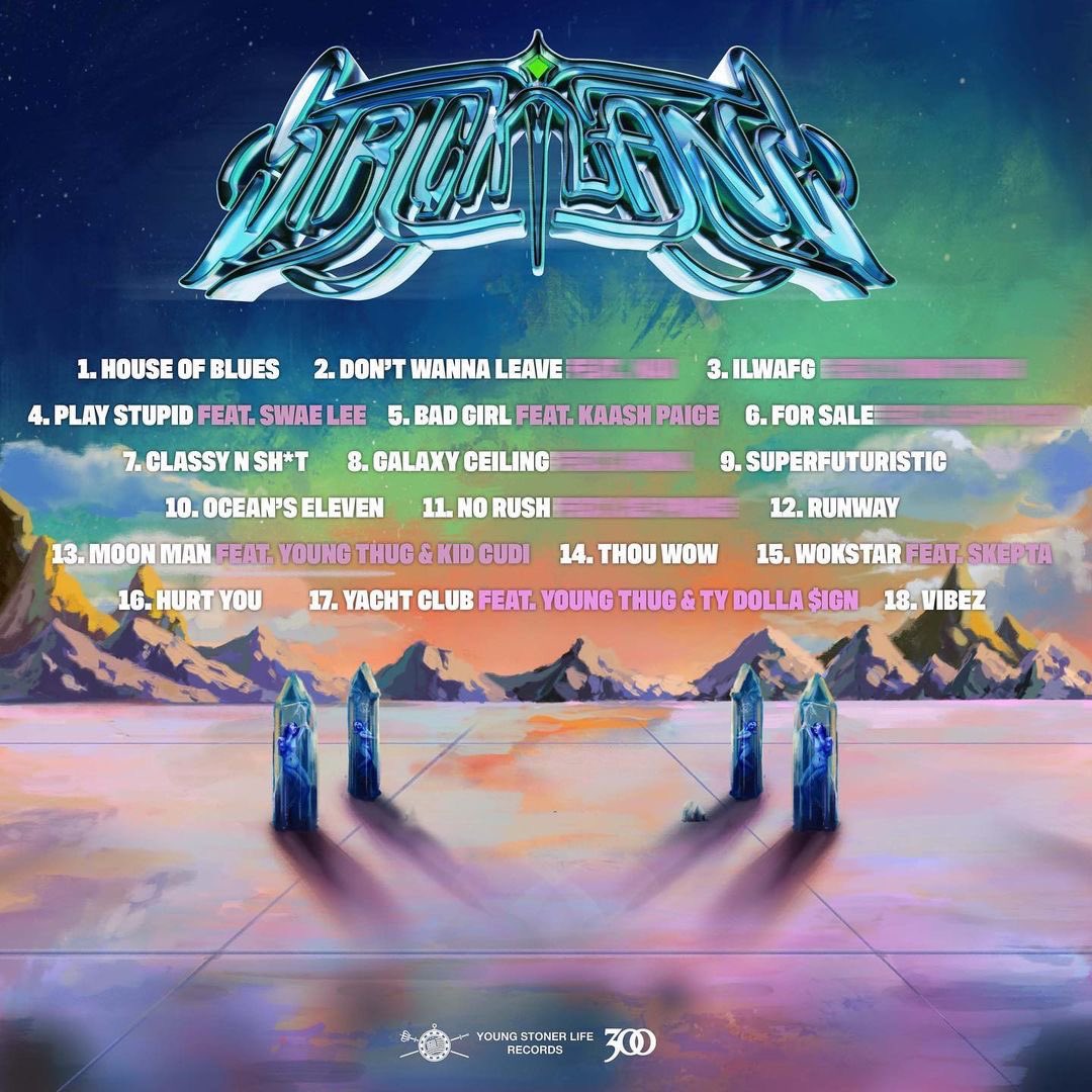 YoungStonerLife's tweet photo. Official Tracklist for #Strickland by @Strick86 11.5.21 🐍 Who do you think the features are? Tag them 🔥 https://t.co/kkFAbQnclR