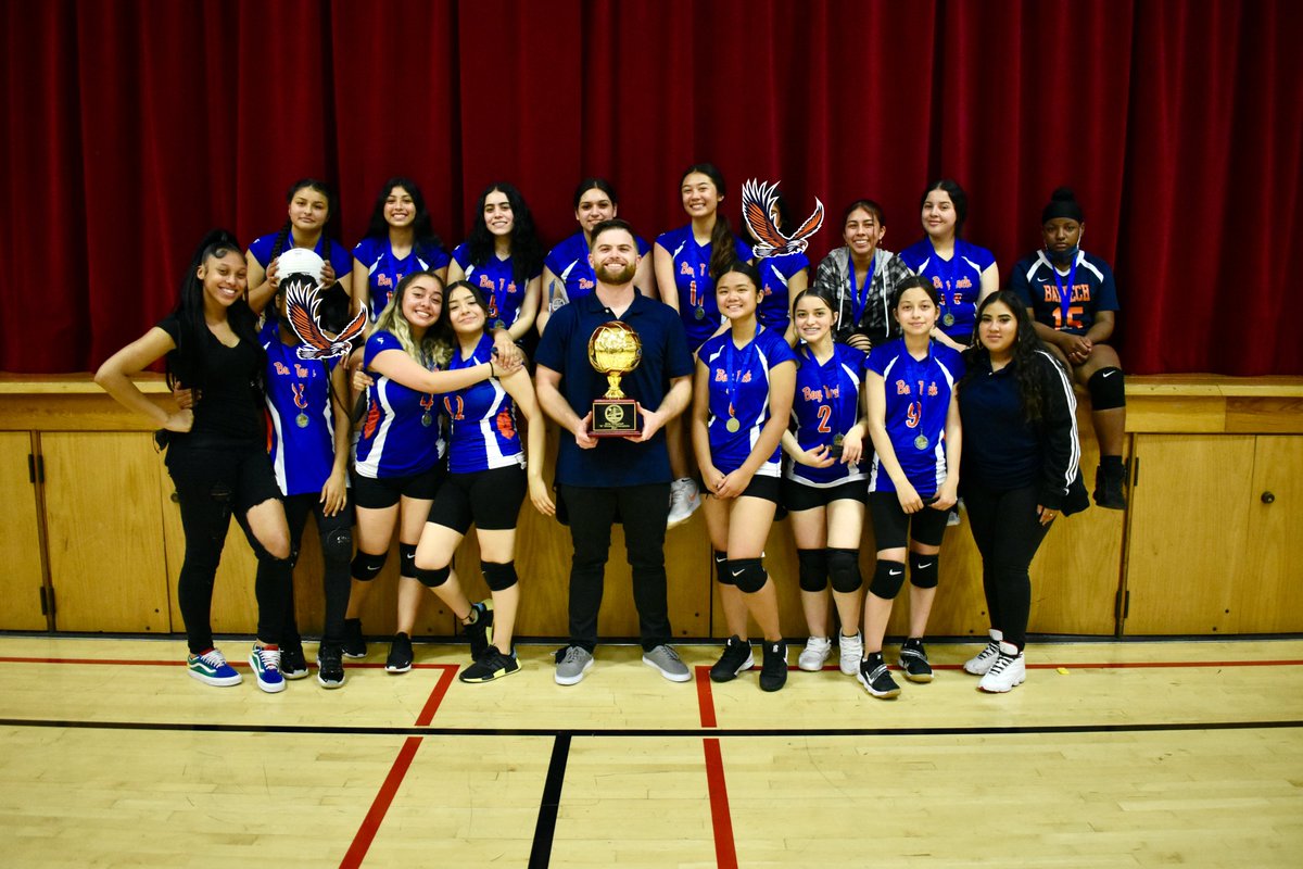 BayTech_School's tweet photo. Congratulations to our Women's Volleyball Team on their championship win over the weekend 🙌🏐🧡💙🦅 #volleyball #Champions #Playoffs #GoEagles #BayTech #CharterSchool #Oakland #HighSchool https://t.co/LTmTi2xNTK