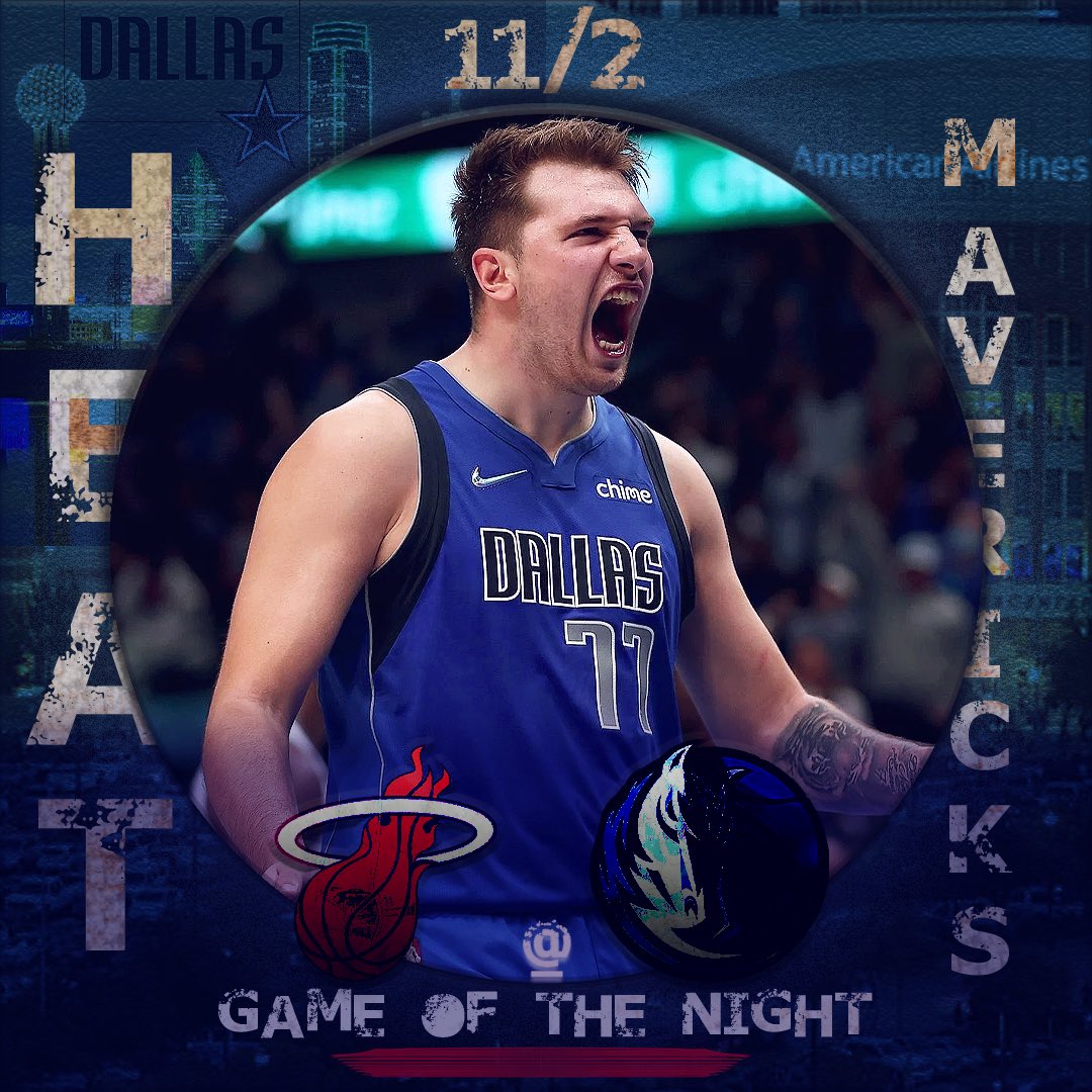 IRR_IGN's tweet photo. https://t.co/rr2zat9pqy Game of the Night! Heat @ Luka - The Miami Heat turn their attention to Luka and the Mavericks! #Heat #Mavericks #JimmyButler #LukaDoncic #HEATCulture #MFFL #NBA #NBA75 #NBATwitter #IrrelevantIgnorance https://t.co/NGR1nzkArZ