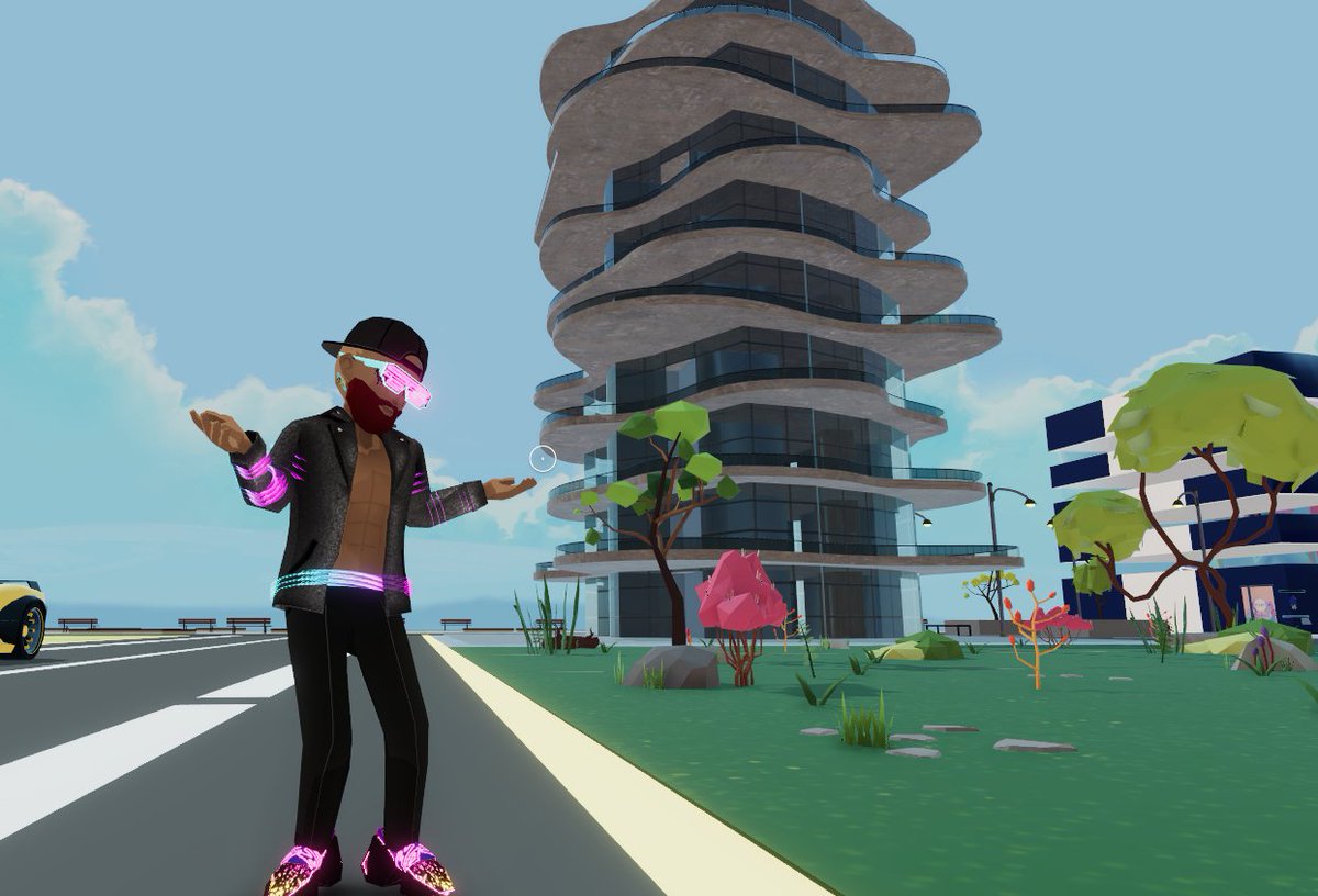 swissverse's tweet photo. People are starting to do #Decentraland architecture that I actually like. https://t.co/skqUyUnAv2