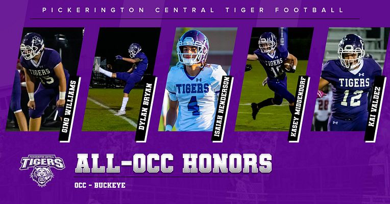 Congratulations to the following Tigers on their All-OCC Honors and Congratulations to the 2021 Tiger Football Team on their OCC-Buckeye Championship.